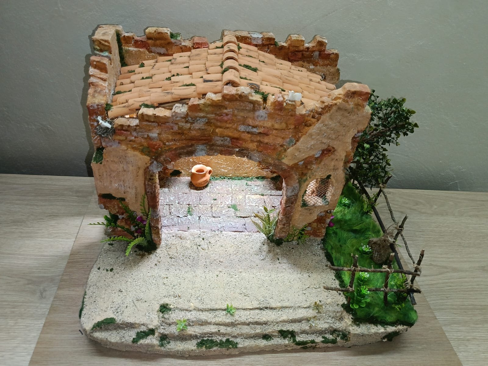 Portal Navideño casa en ruinas