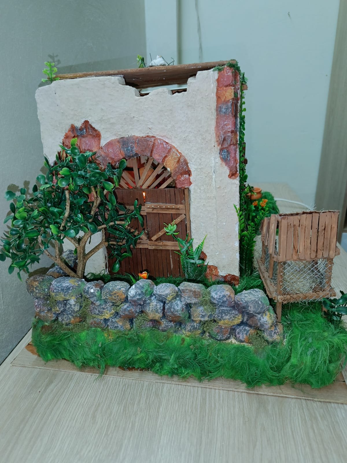 Portal Navideño con Fuente, Gallinero y Fogón de Leña - Image 5