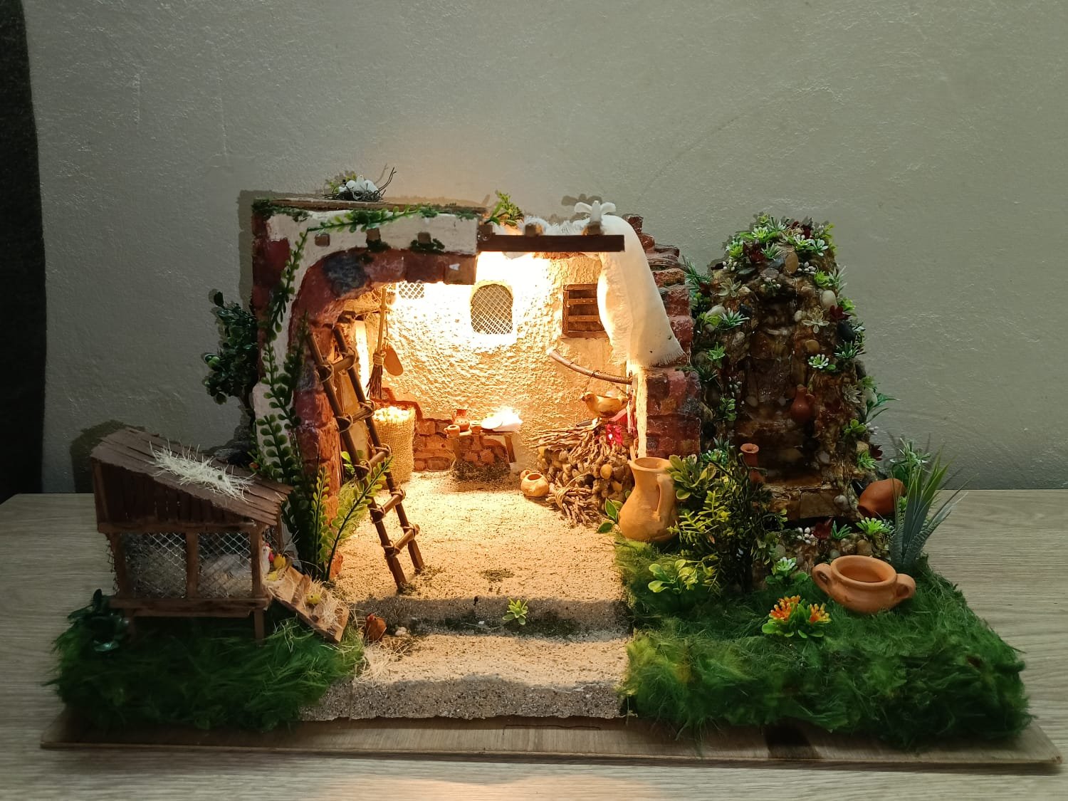 Portal Navideño con Fuente, Gallinero y Fogón de Leña - Image 4