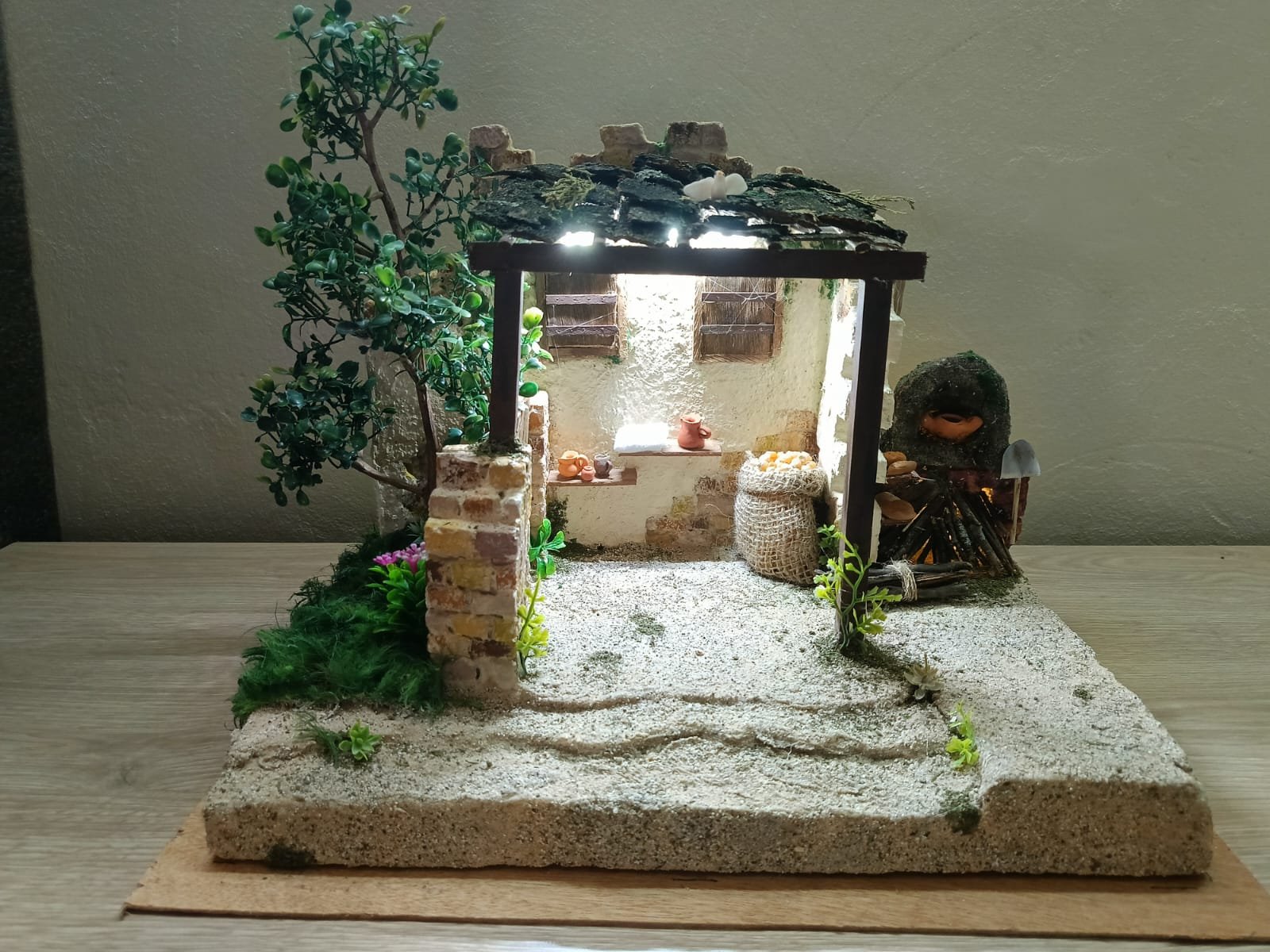 Portal navideño con Horno